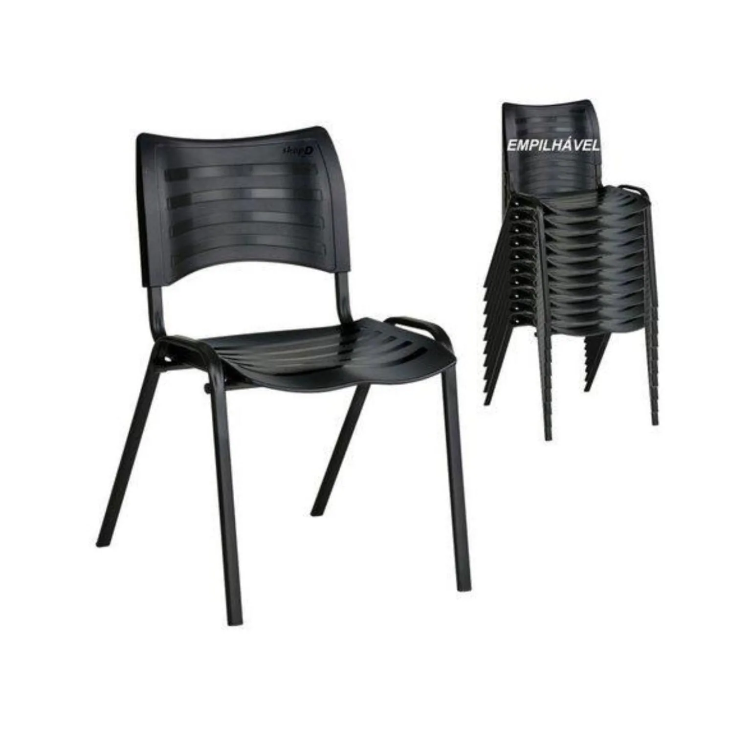 CADEIRA FIXA TURIM PRETA - Imagem 2