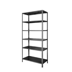 ESTANTE DE AÇO LEVE COM 6 PRATELEIRAS 40cm – COR: PRETA