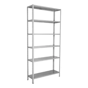 ESTANTE DE AÇO LEVE C/ 6 PRATELEIRAS PROFUNDIDADE DE 30CM